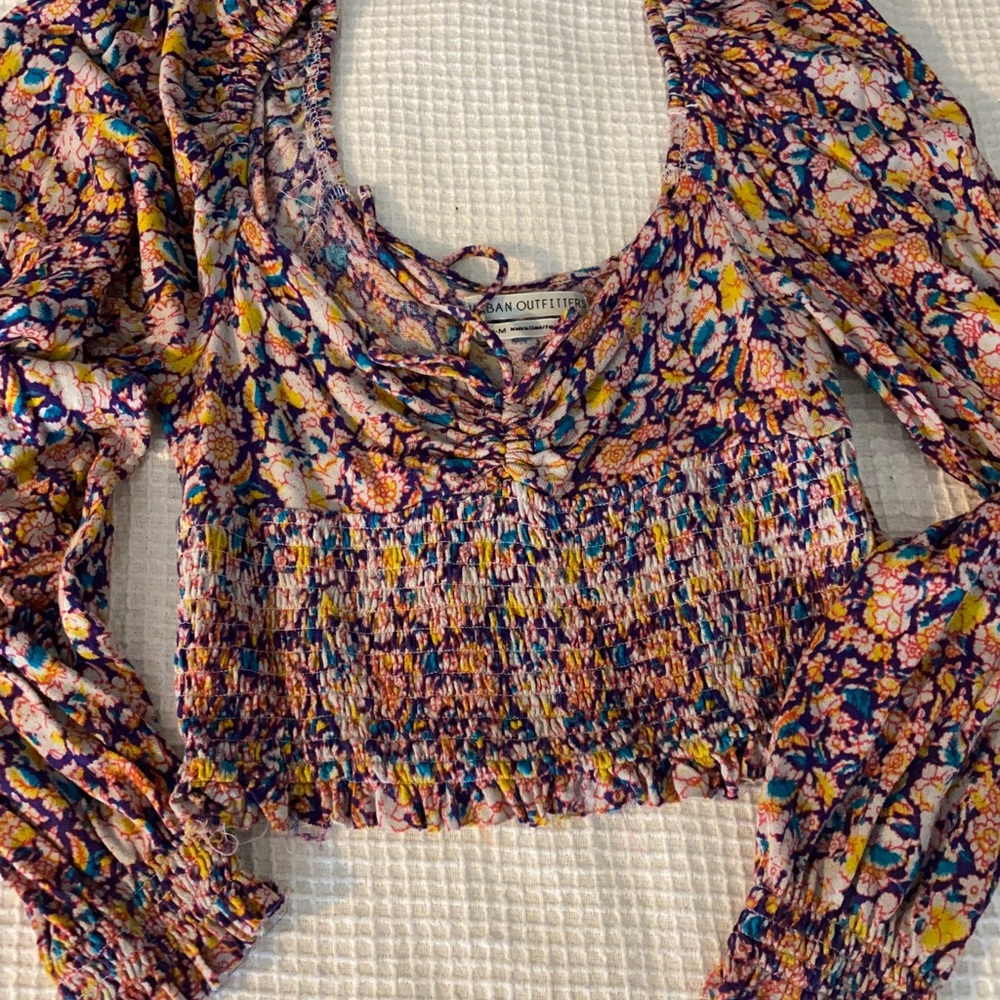 UO Peasant Crop Top